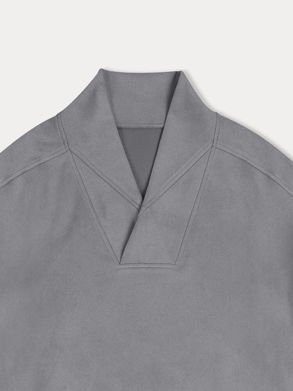 Urban Relaxed Fit Suede Sweatshirt