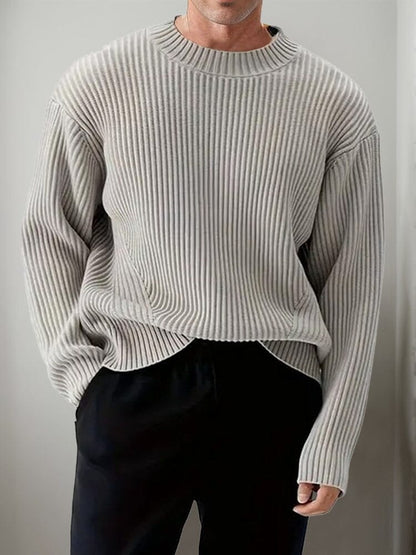 Smart Casual Minimalist Knit Pullover