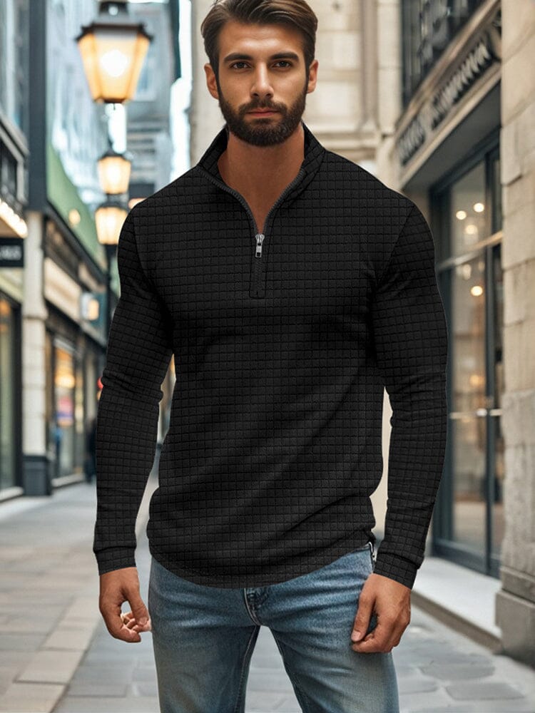 Comfy Soft Grid Texture Top