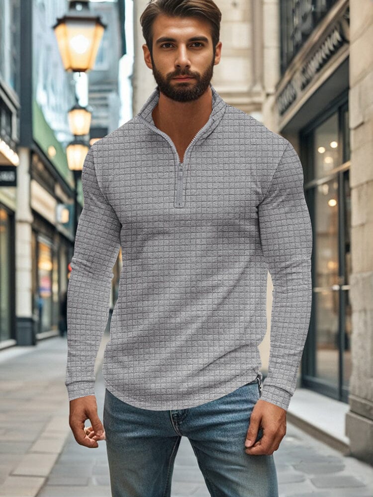 Comfy Soft Grid Texture Top
