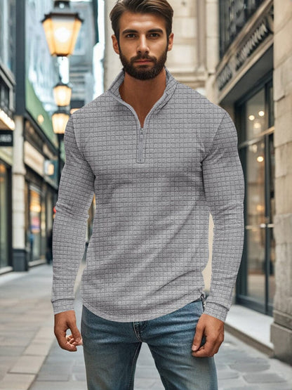 Comfy Soft Grid Texture Top