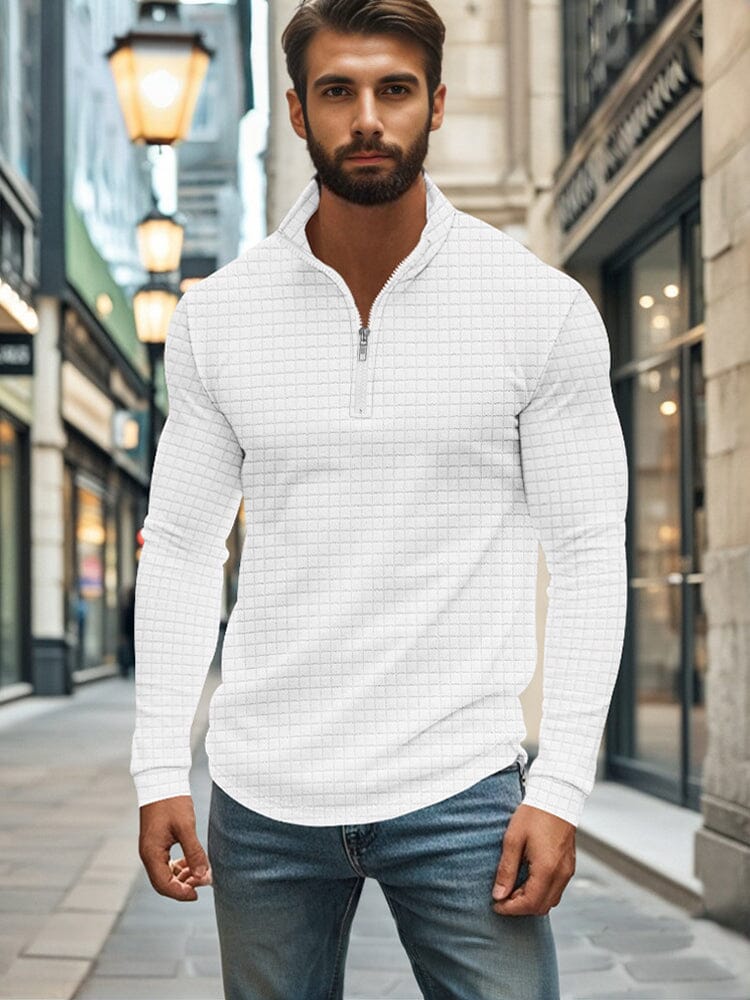Comfy Soft Grid Texture Top