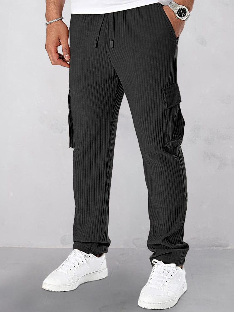 Athleisure Pit-Stripe Cargo Pants