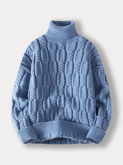 Turtleneck Cable Knit Sweater