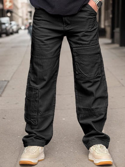 100% Cotton Straight Leg Cargo Pants