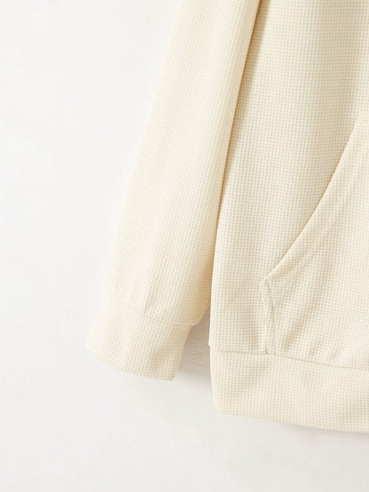 Casual Regular Fit Waffle Jacket