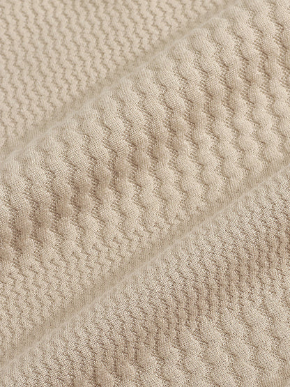 Comfort Fit Jacquard Textured 2-Piece Set
