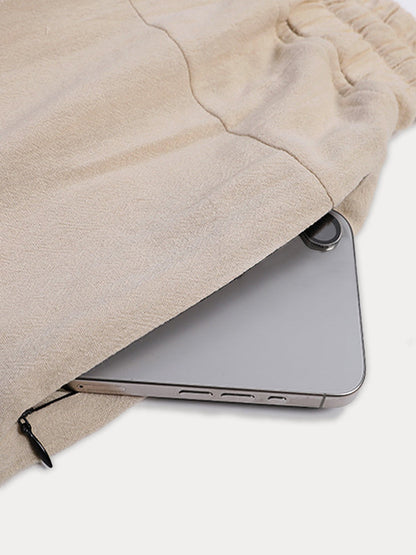 Relaxed Comfort Cotton Cropped Pants