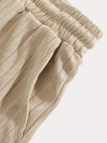 Breathable Vertical Stripe Matching Set