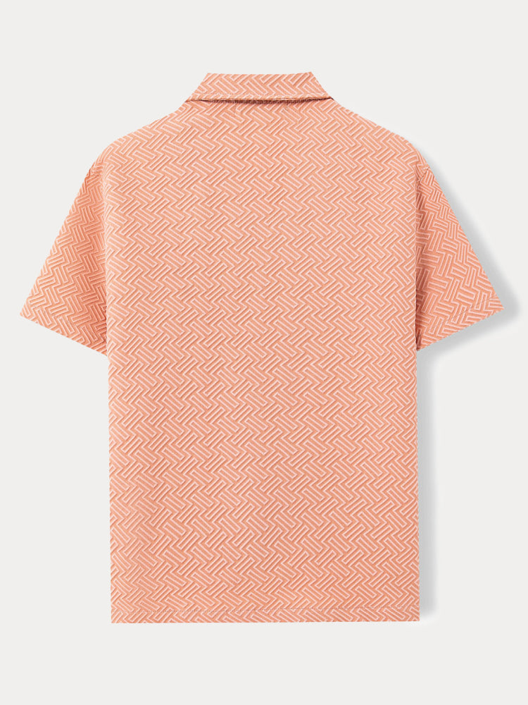 Stylish Lightweight Geometric Textured Shirt