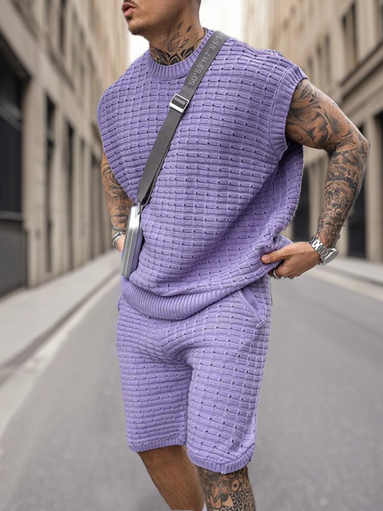 Summer Breathable Knit 2-Piece Set