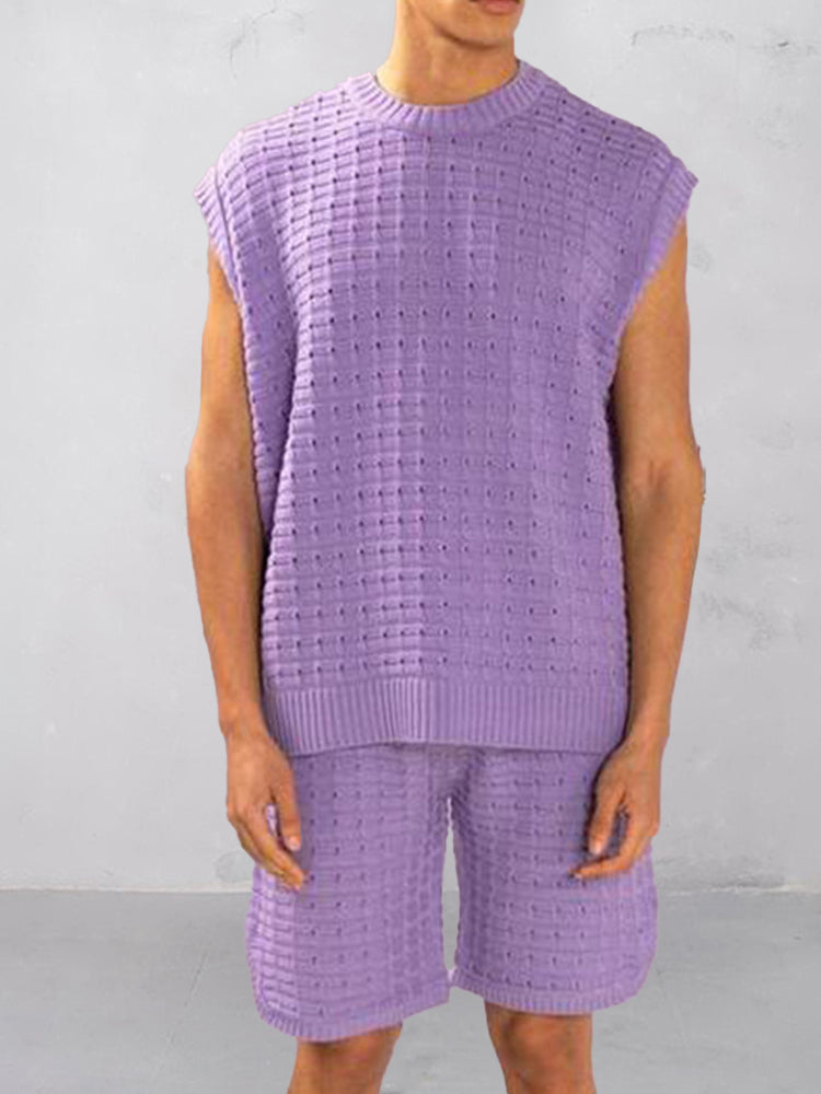 Summer Breathable Knit 2-Piece Set