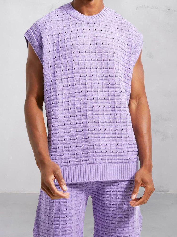 Summer Breathable Knit 2-Piece Set