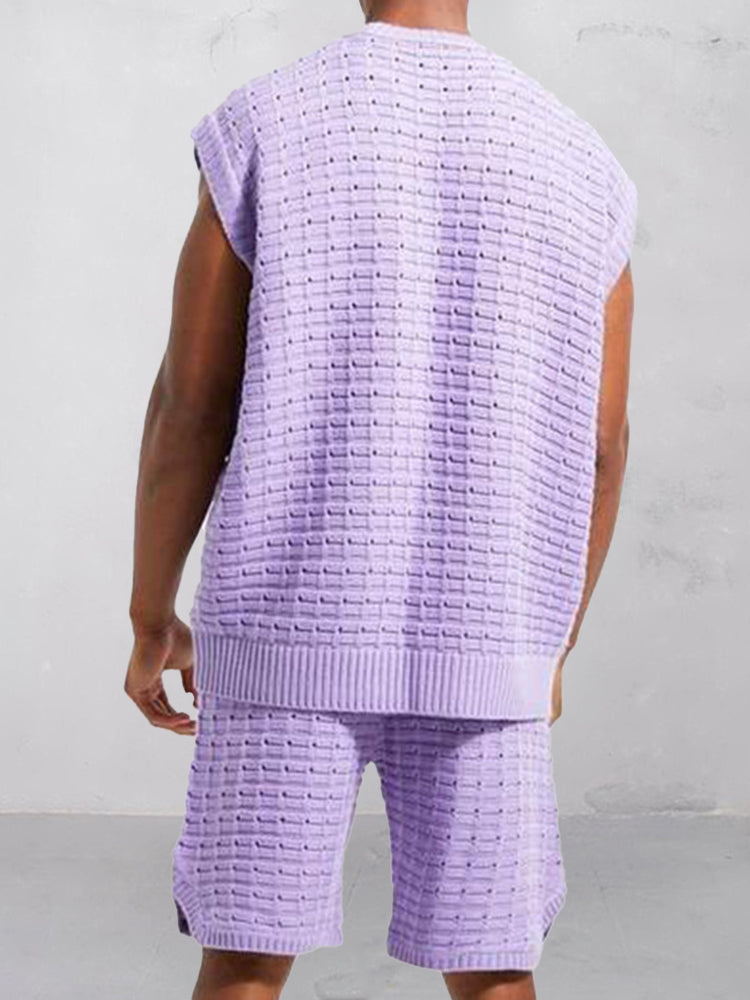 Summer Breathable Knit 2-Piece Set