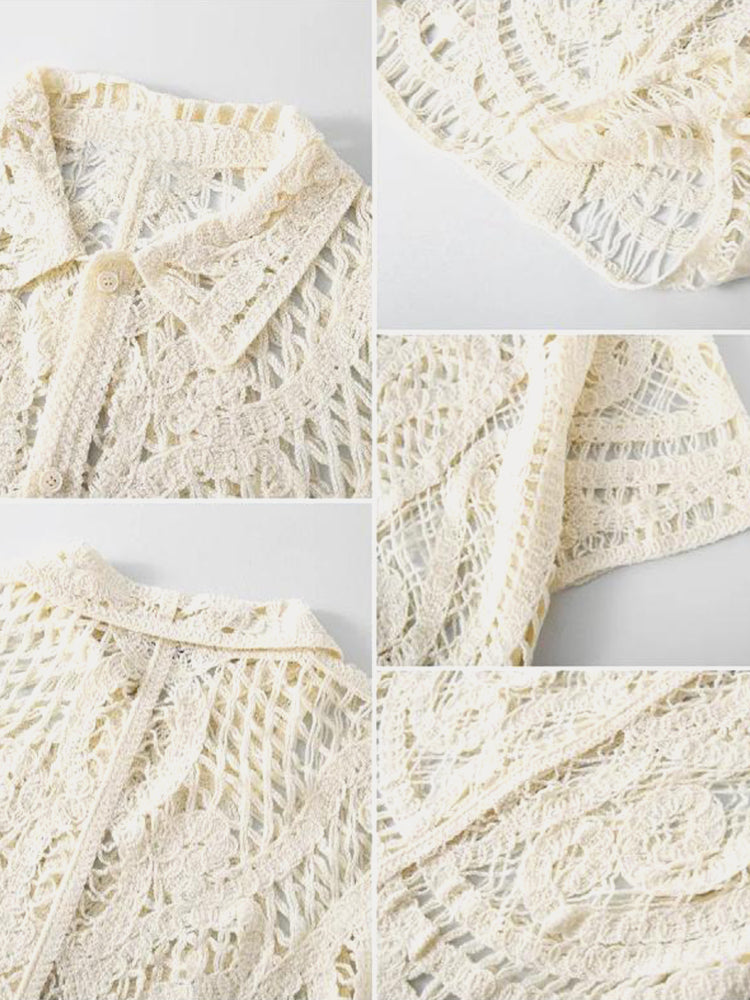 Fashion Summer Breathable Knit Shirt