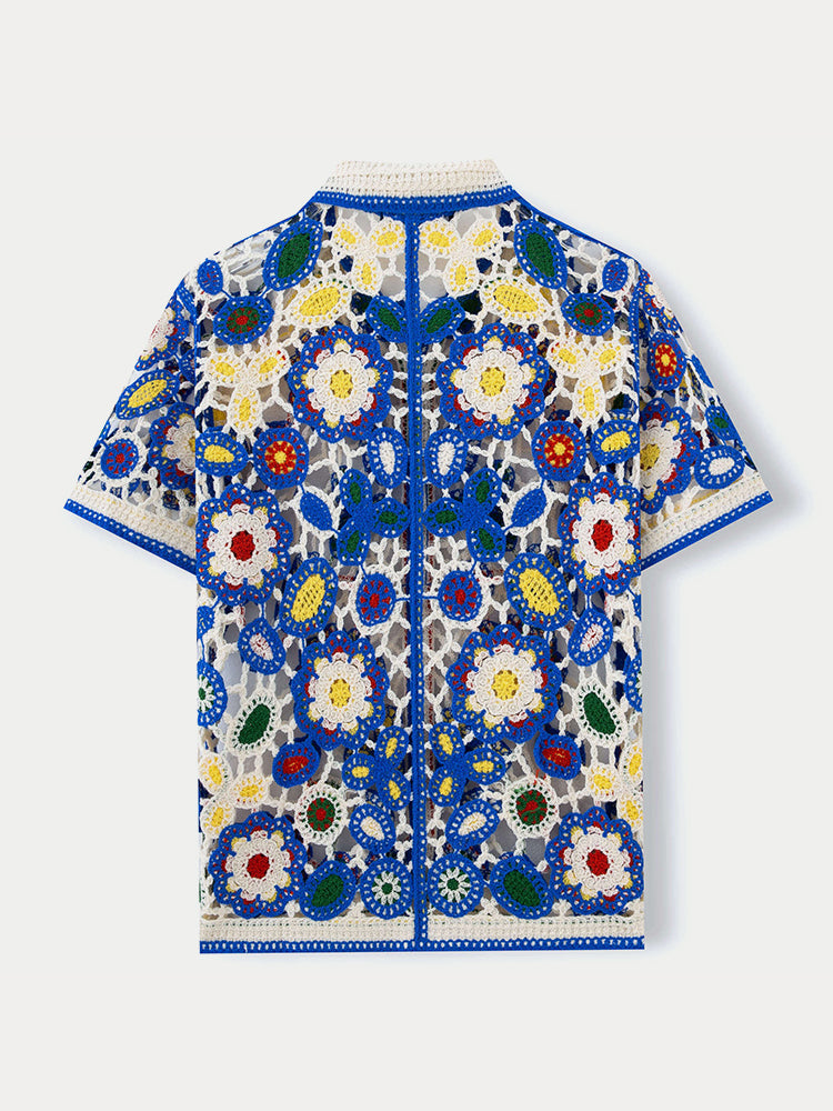 Fashion Summer Breathable Knit Shirt
