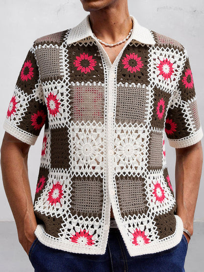 Fashion Summer Breathable Knit Shirt