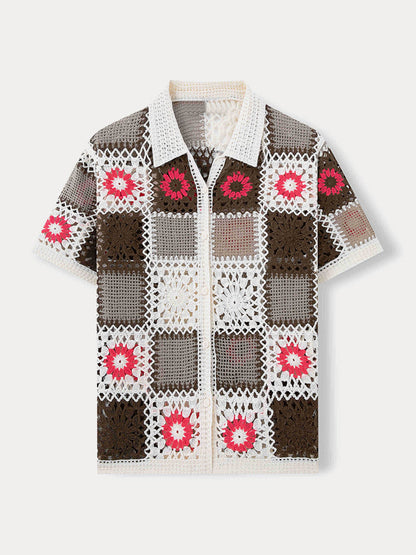 Fashion Summer Breathable Knit Shirt