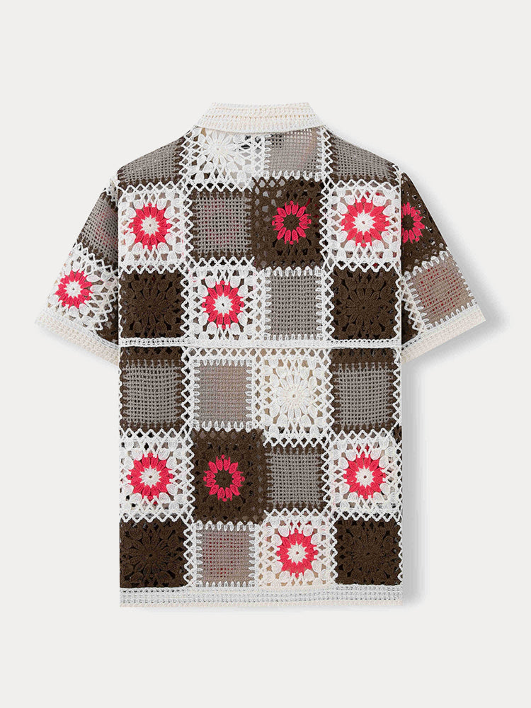 Fashion Summer Breathable Knit Shirt