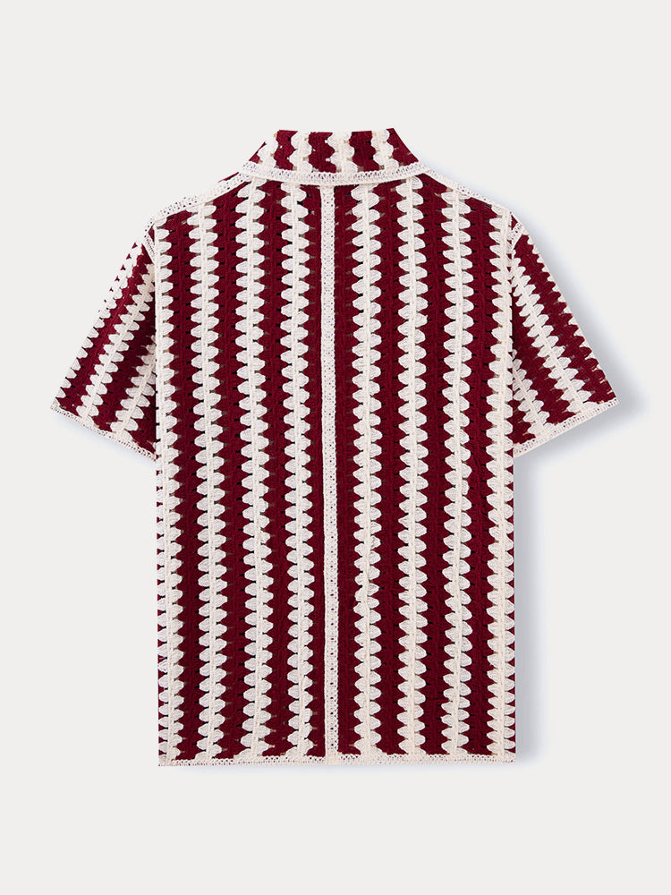 Fashion Summer Breathable Knit Shirt
