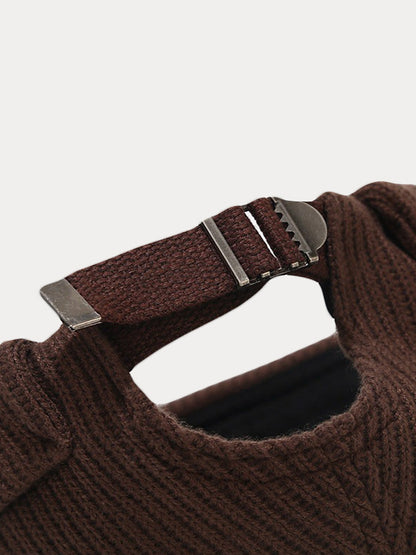 Vintage-Inspired Knit Brimless Beanie Hat