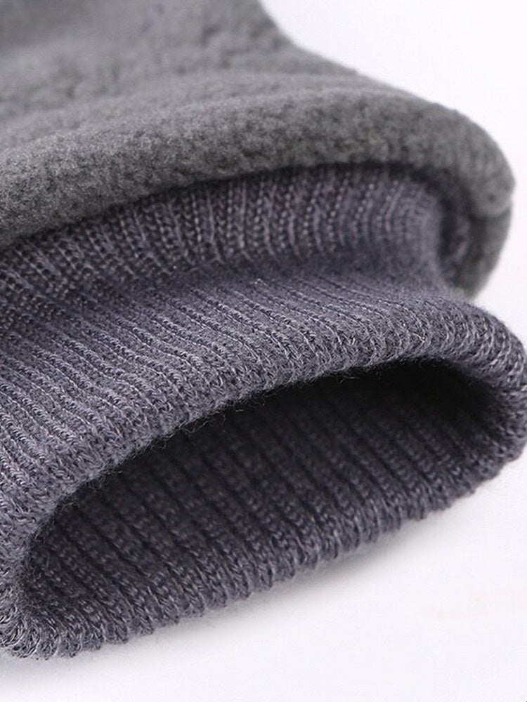 Warm Fleece Anti-Slip Driving Skiing  Gloves