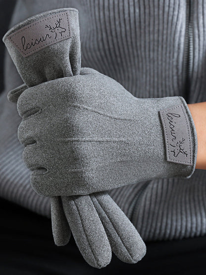 Warm Fleece Lining Riding Gloves