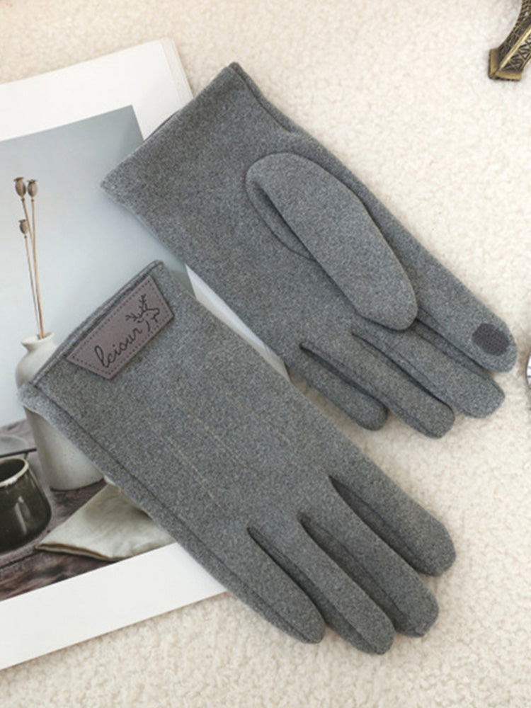 Warm Fleece Lining Riding Gloves