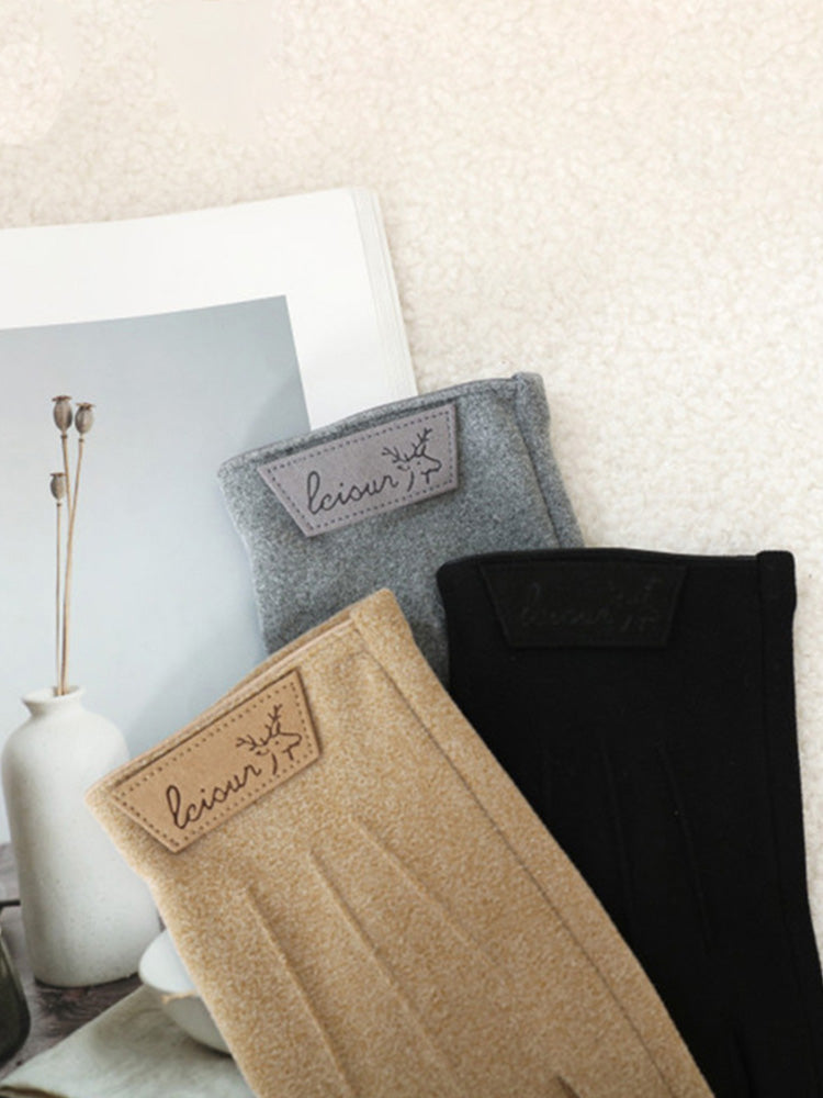 Warm Fleece Lining Riding Gloves