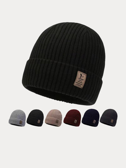 Daily Knit Beanie Hat with Fleece Lining