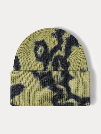 Street Style Tie-Dye Knit Beanie
