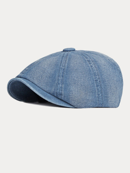 Esthetic Denim Newsboy Cap