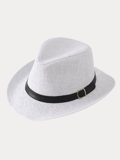 Classic Belted Panama Hat
