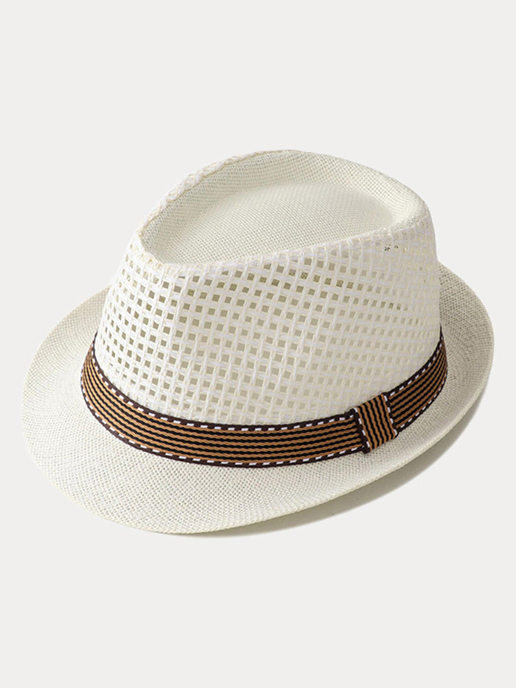 Unisex Summer Straw Panama Hat
