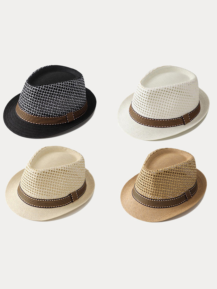 Unisex Summer Straw Panama Hat