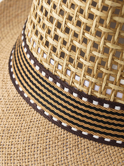 Unisex Summer Straw Panama Hat