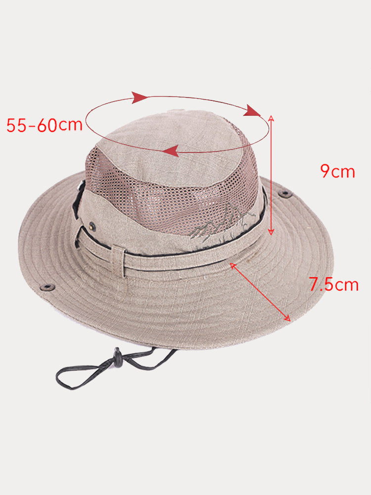 Men's Breathable Wide Brim Outdoor Sun Hat