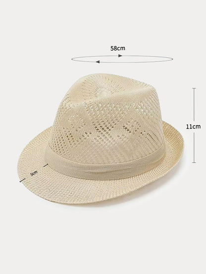 Vintage Upturned Brim Summer Trilby