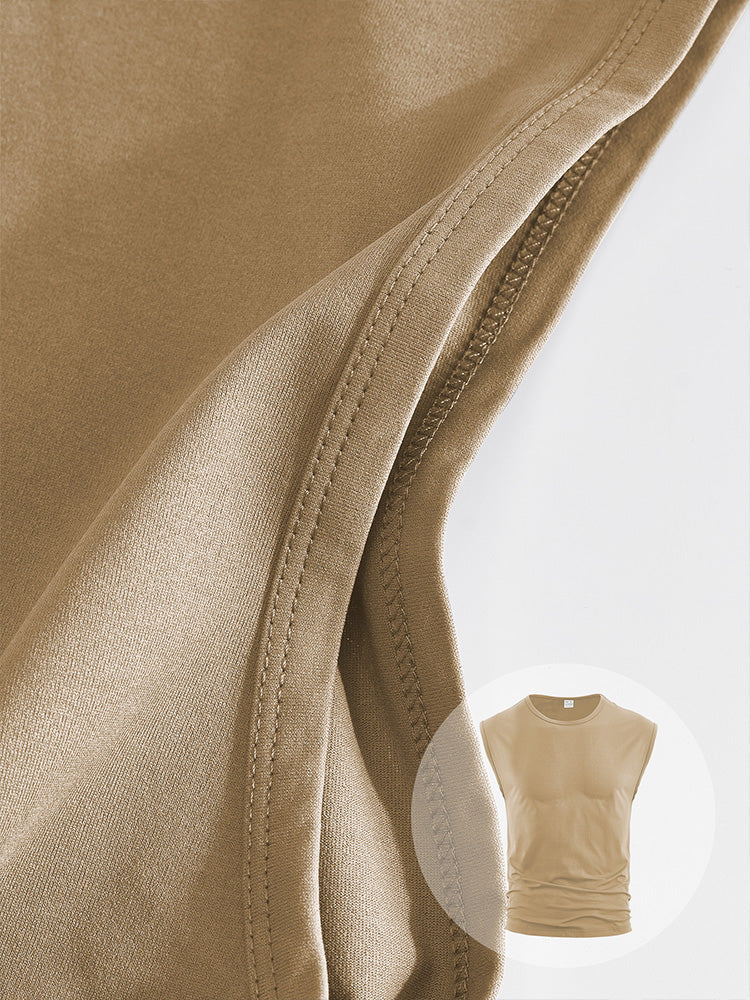 Men's Minimalist Drop Shoulder Sleeveless Tee