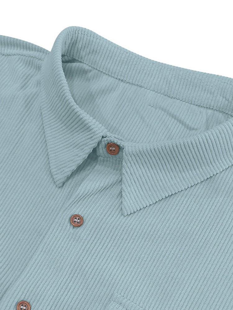 Men's Relaxed Ribbed Knit Short Sleeve Shirt