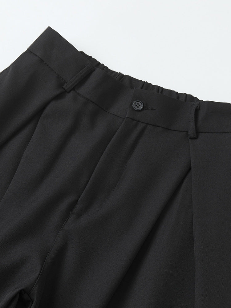 High Waist Loose Casual Suit Pleated Wide Leg Dress Pants