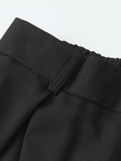 High Waist Loose Casual Suit Pleated Wide Leg Dress Pants
