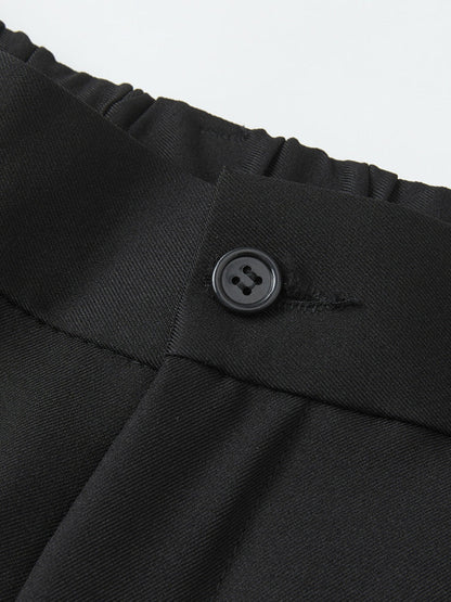 High Waist Loose Casual Suit Pleated Wide Leg Dress Pants