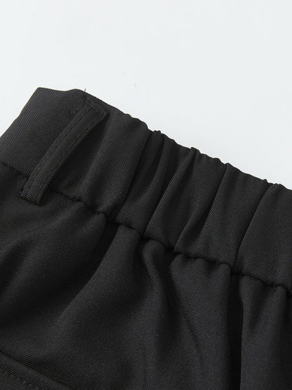 High Waist Loose Casual Suit Pleated Wide Leg Dress Pants