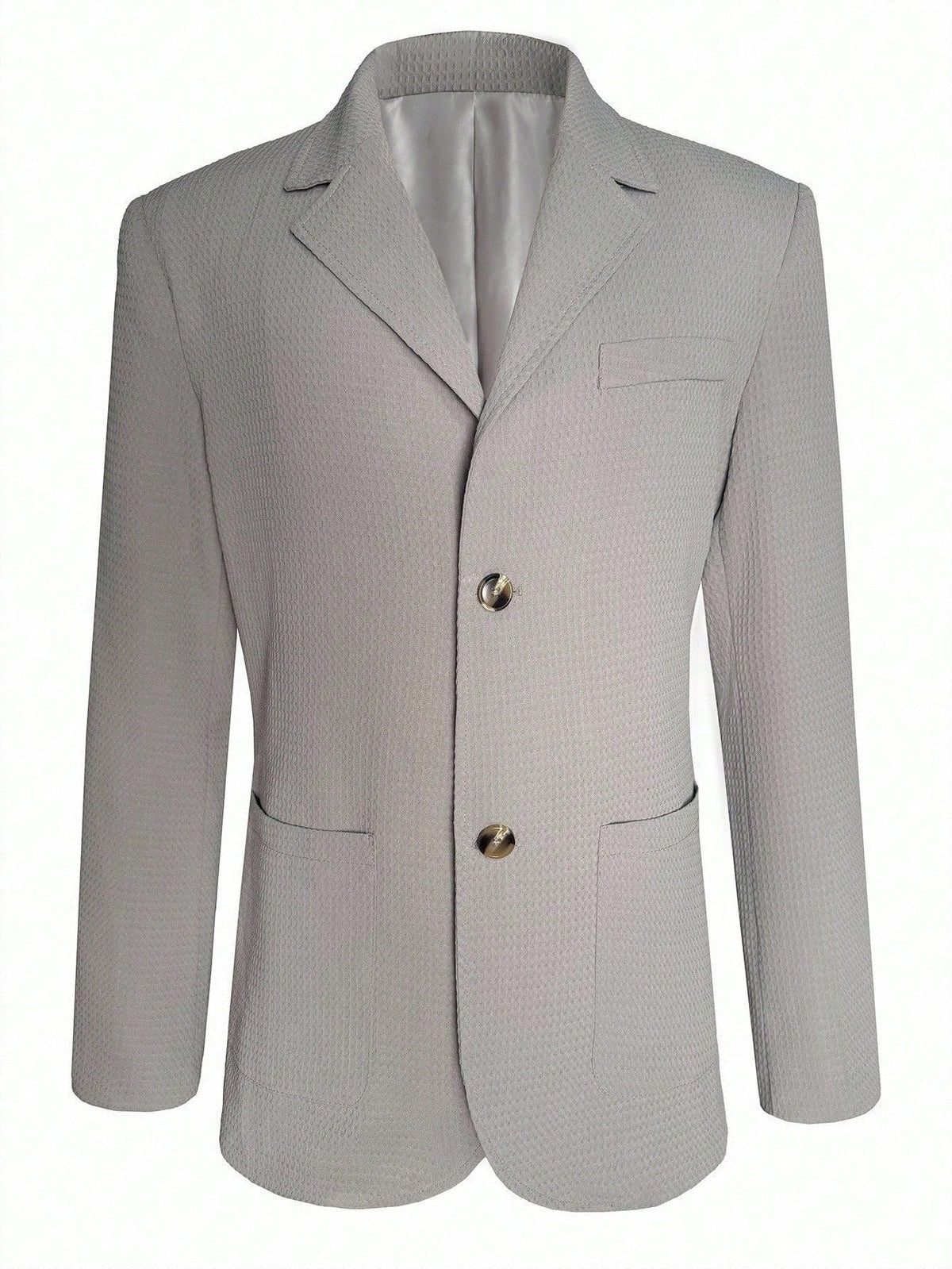 Textured Jacquard Relaxed Fit Blazer