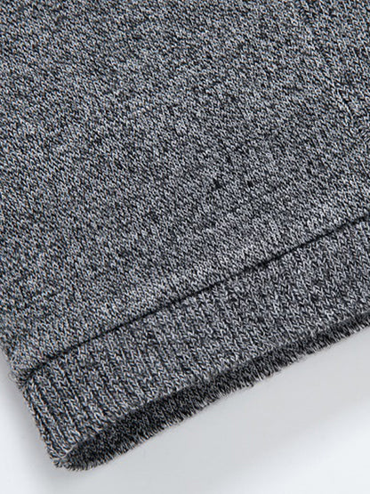 Solid Ribbed Knit Open Front Cardigan