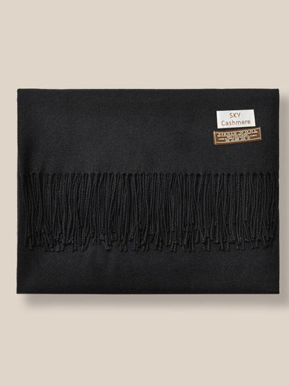 Soft Solid Tassel Scarf
