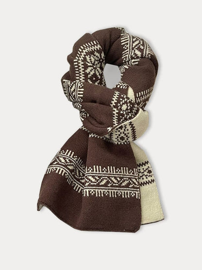 Fashion Jacquard Knit Scarf
