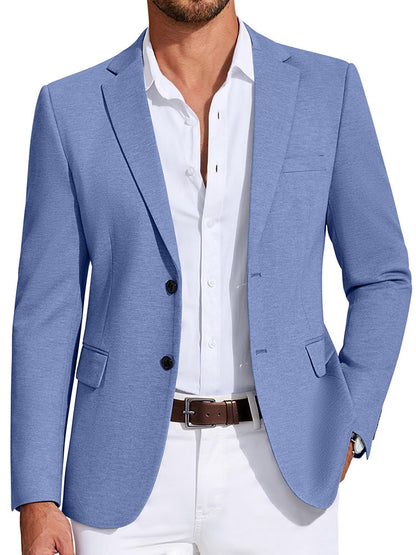 Business Casual Two Buttons Suit Jacket Blazer (US Only)