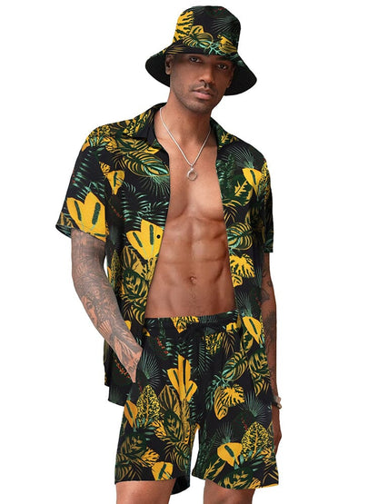 Hawaiian Beach Sets with Bucket Hat (US Only)